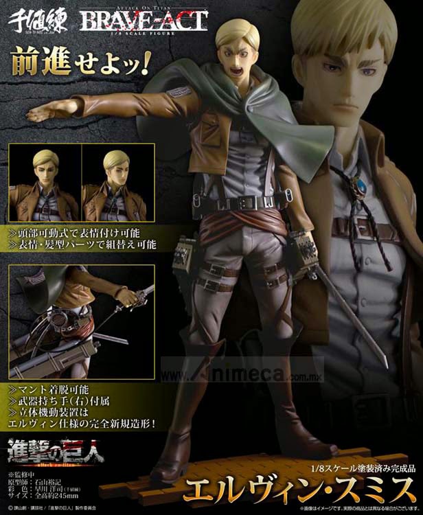 ERWIN SMITH BRAVE-ACT FIGURE Shingeki no Kyojin SENTINEL