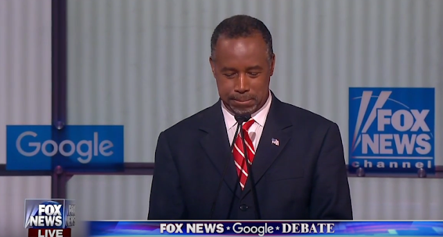 Ben Carson falling asleep Fox News debate rest