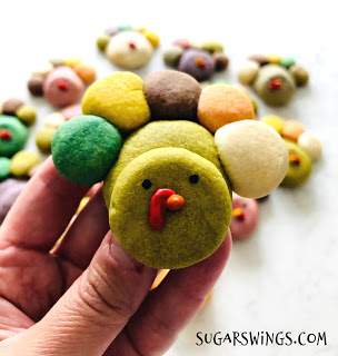 kawaii turkey cookies