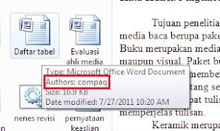 Cara Merubah Nama Penulis atau Author pada Aplikasi Ms Office