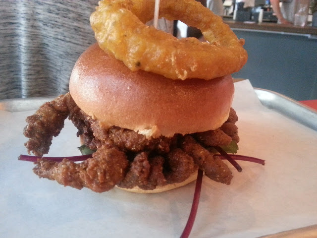 Soft Shell Crab burger at Psychic Burger