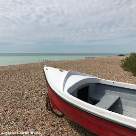 Boat on the beach at Goring