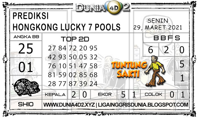 Prediksi Togel HONGKONG LUCKY7 DUNIA4D2 29 MARET 2021