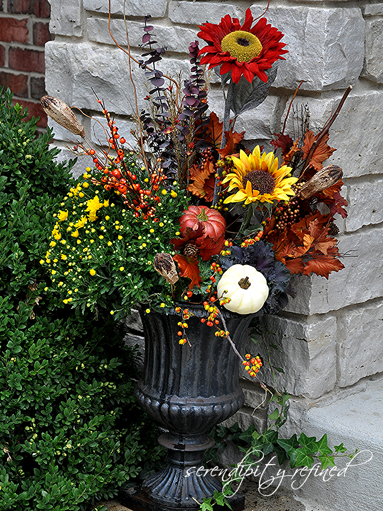 Serendipity Refined Blog: Fall Planters and Urns: What I 