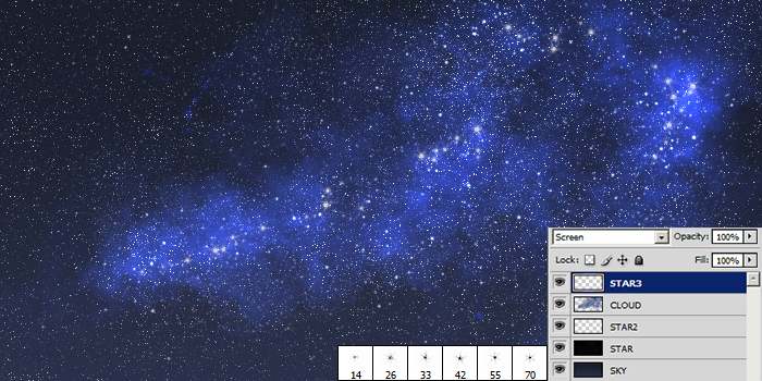 photoshop starfield tutorial