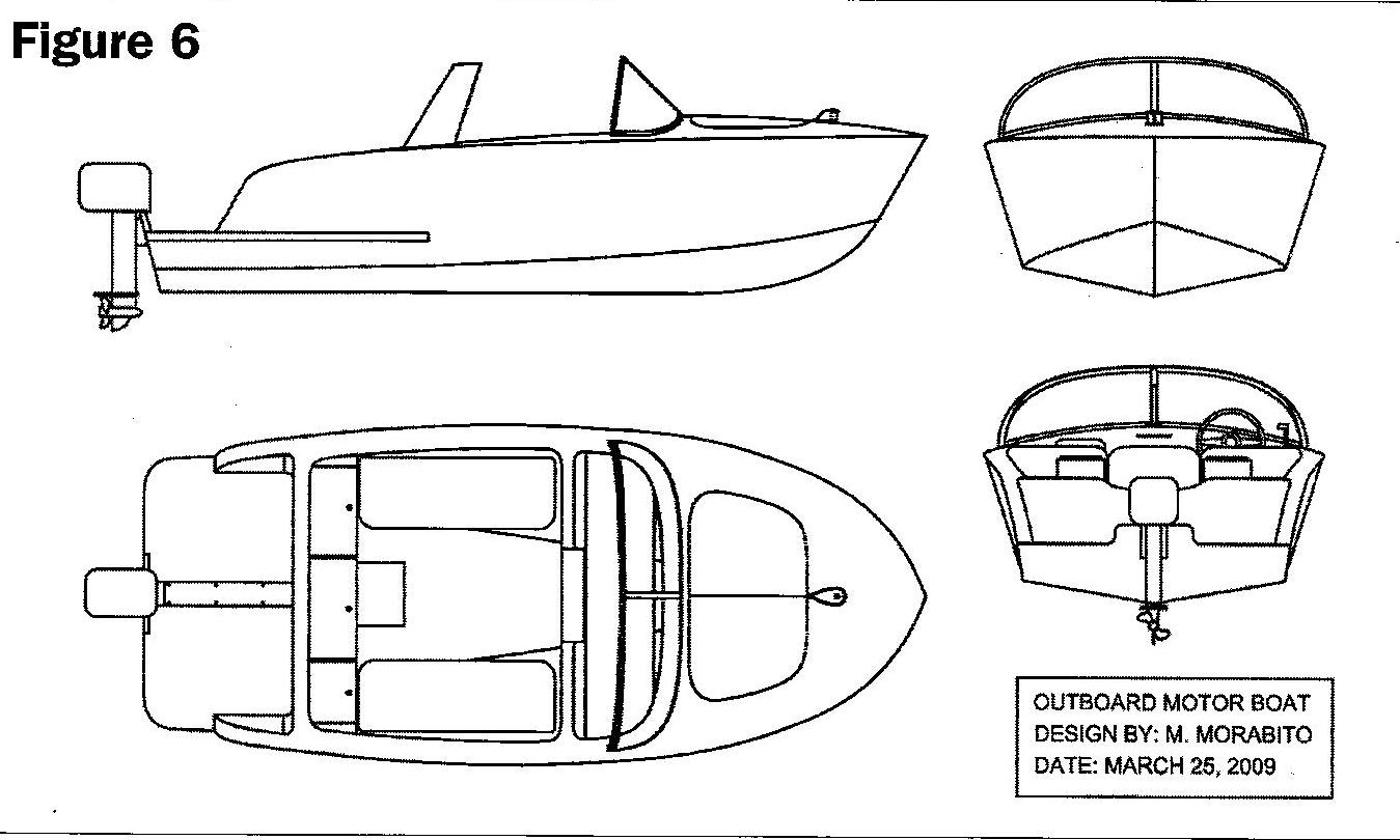 Motor Boat Drawings