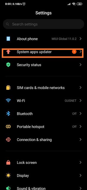 Update Aplikasi Sistem MIUI Xiaomi