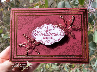 Flourish Filigree, Rhapsody in craft, Heart of Christmas, Christmas card, DIY cards