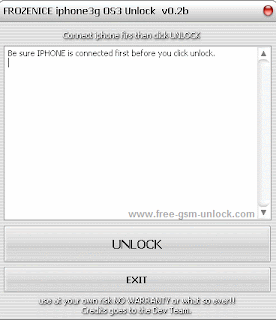 FROZEN OS3 iphone3g unlock v0.2b
