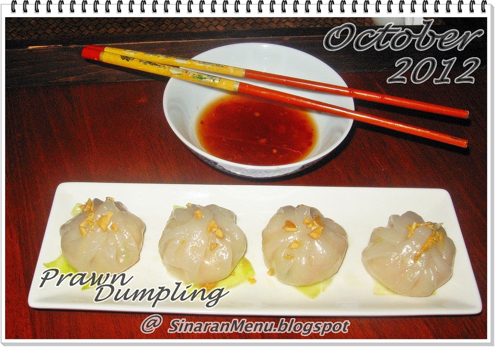 SinaranMenu: Prawn Dumplings