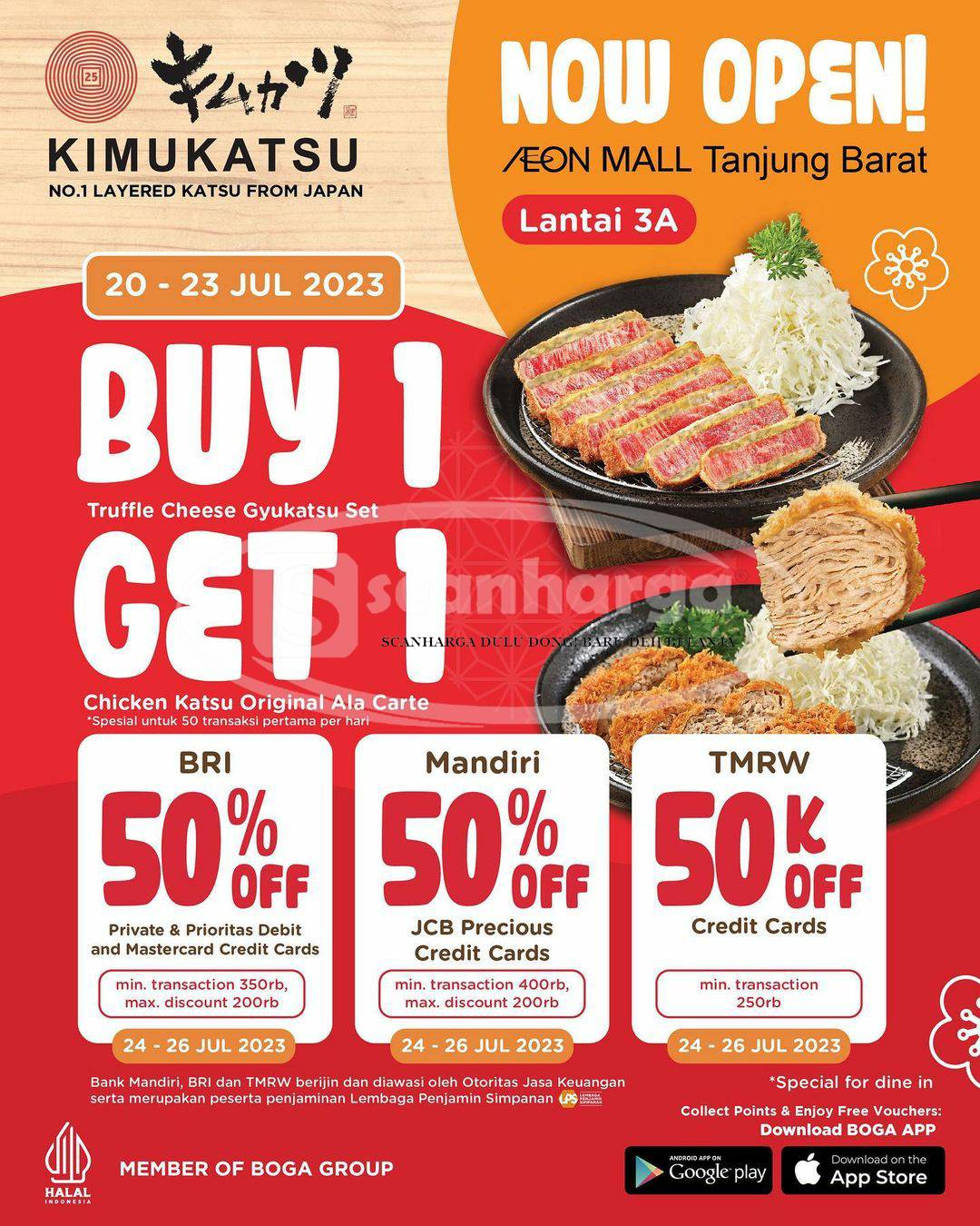 KIMUKATSU AEON Mall Tanjung Barat Promo Opening – Beli 1 Gratis 1