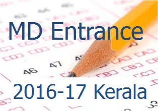 Entrance Examination 2016-17 for M D Homoeopathy Courses in Kerala 