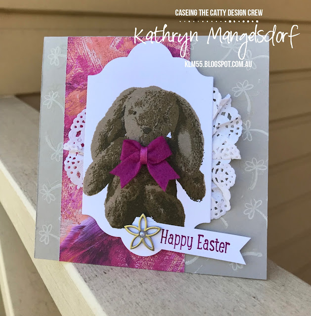 Stampin' Up! Sweet Little Something, Easter Card, Easter Bunny created by Kathryn Mangelsdorf