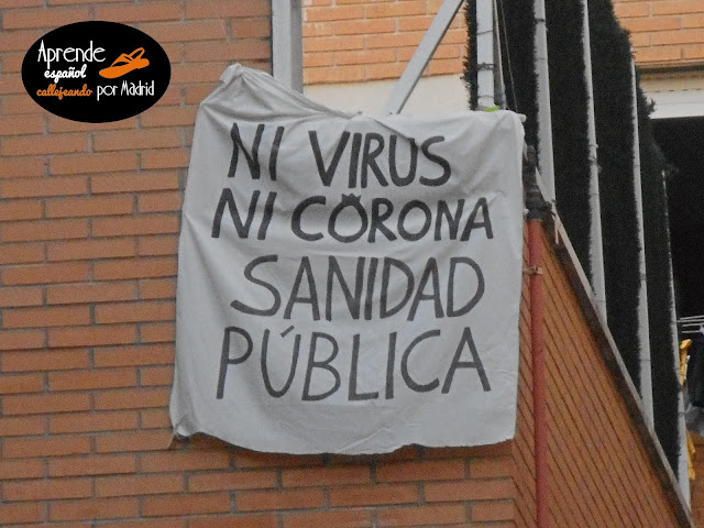 Aprende español callejeando por Madrid: Ni corona ni virus (1)