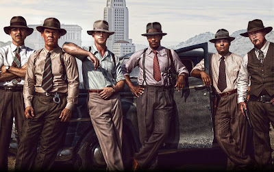 Sean Penn, Ryan Gosling y Josh Brolin actuando juntos en Gangster Squad