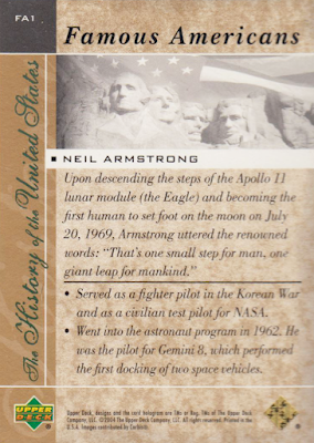 2004 Upper Deck The History of the United States FA1 - Neil Armstrong