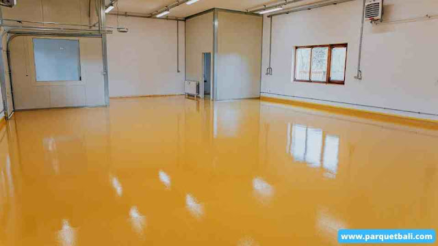 Lantai Epoxy Berwarna Padat