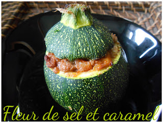 Courgettes rondes farcies à la bolognaise