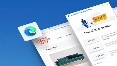 Edge Browser provides additional shopping functionality