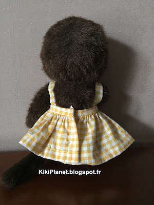 robe à bretelles couture kiki monchhichi handmade fait main