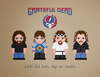 Grateful Dead - Cross Stitch PDF Pattern Download