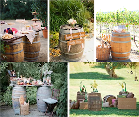 Ideas para decorar una boda con barriles y barricas