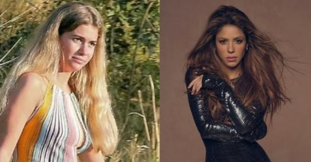 ¿Se compara?: Captan a novia de  Piqué viendo fotos de Shakira durante un partido del futbolista