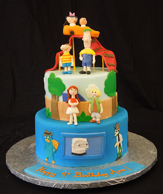 Phineas  Ferb Birthday Cake on Cake Fiction  Phineas And Ferb Birthday Cake