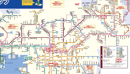 Easiest way from Osaka to Kyoto (Subway train map)