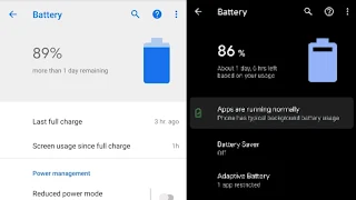 Battery menu in Android phone, fix battery drain