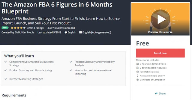 [100% Free] The Amazon FBA 6 Figures in 6 Months Blueprint
