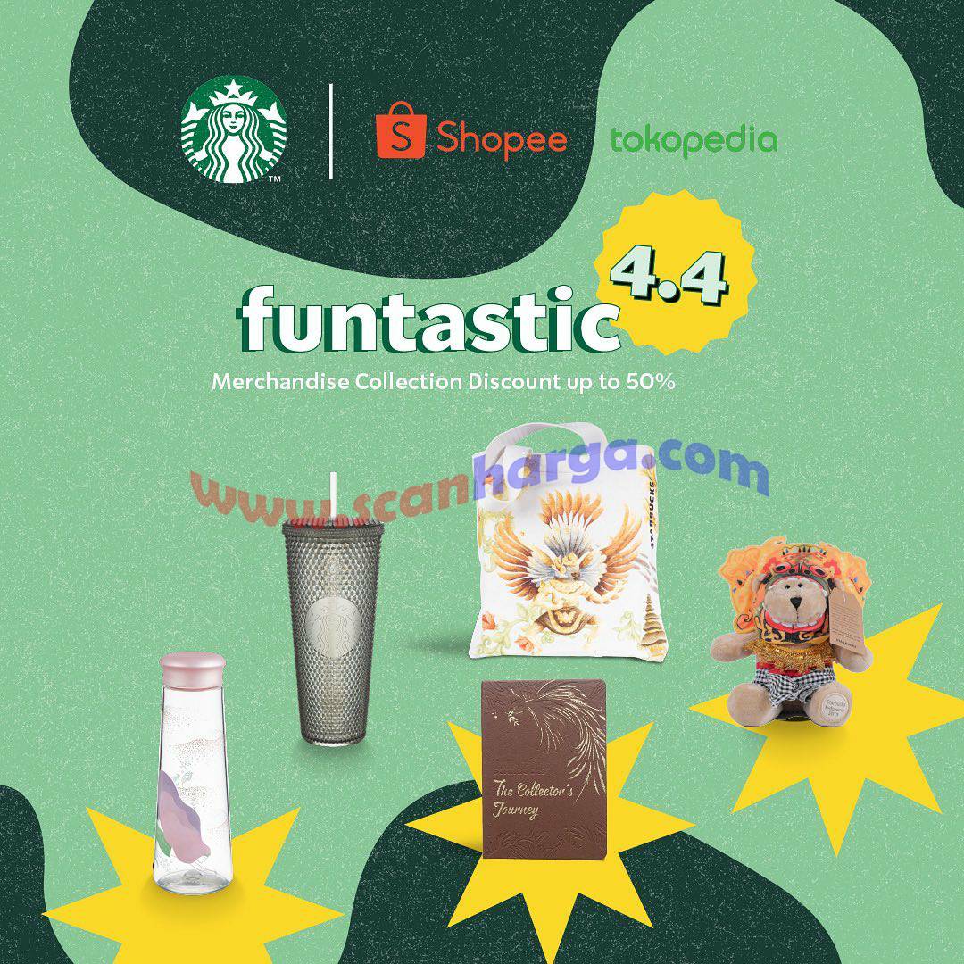 Promo STARBUCKS FUNTASTIC 4.4 – Merchandise Collection Disc up to 50% Off