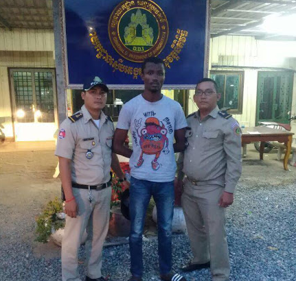  Photo: Nigerian man arrested by immigration police for living, working illegally in Cambodia