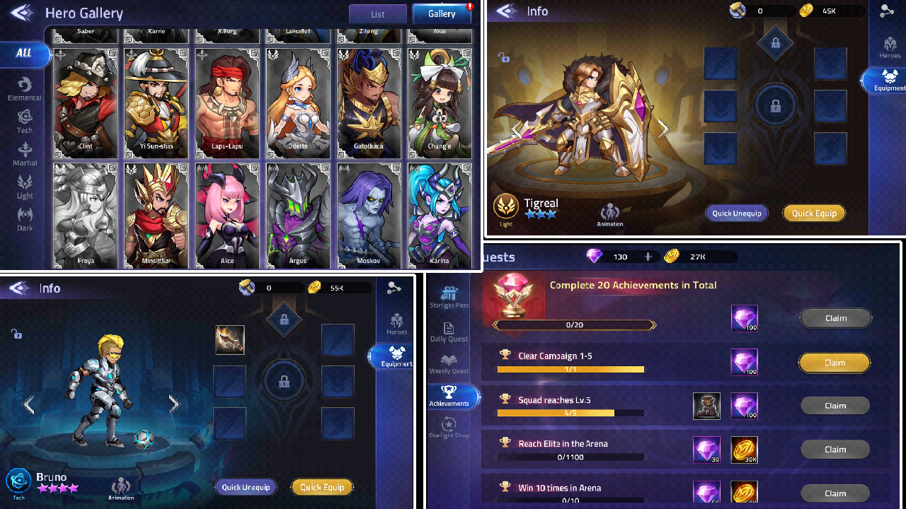 Total Size Game Mobile Legends Adventure MLA ML Kok Adventure