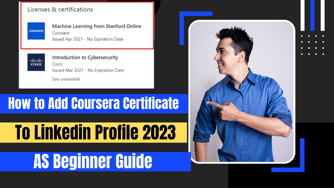 How to Add Coursera Certificate to Linkedin Profile 2023