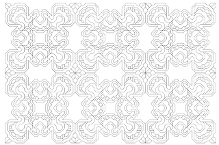 free blackwork motif and fill pattern