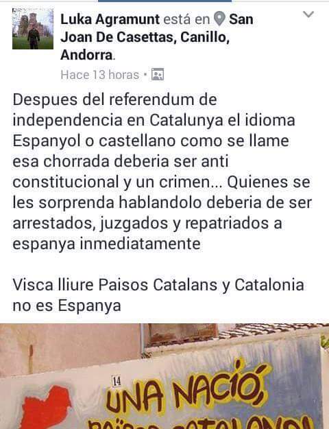 Lo espacat es una mescla de español o castellá y catalá