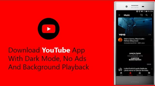 YouTube Mod Apk Tanpa Iklan & BG Play Bonus Black Theme