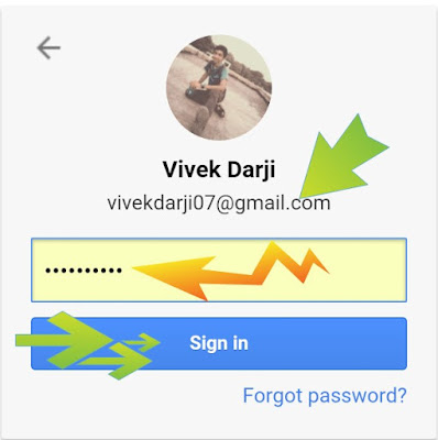 Enter Gmail account