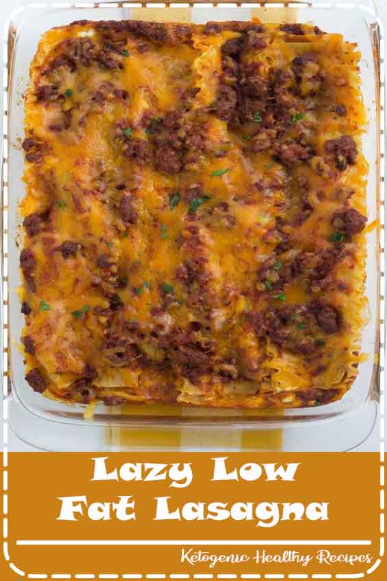 Here's a lazy Low Fat Lasagna recipe for those who are trying to eat light. Nutritional information and Weight Watchers points are included.