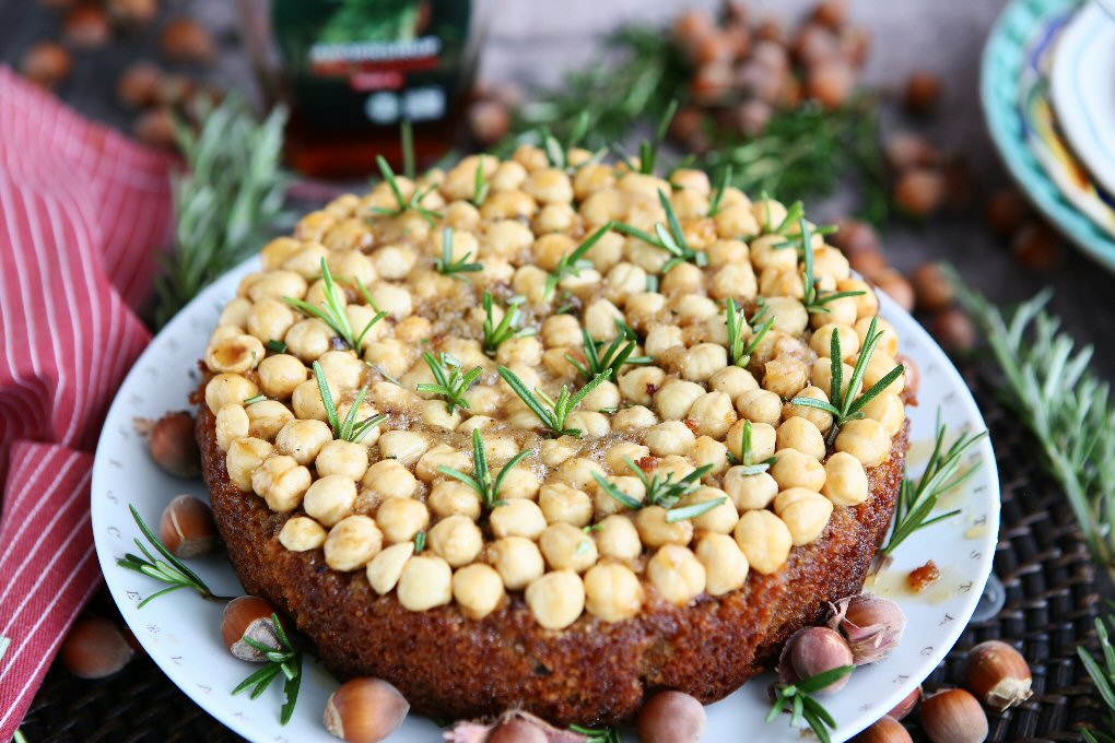 Hazelnut, Rosemary and Maple Syrup Cake