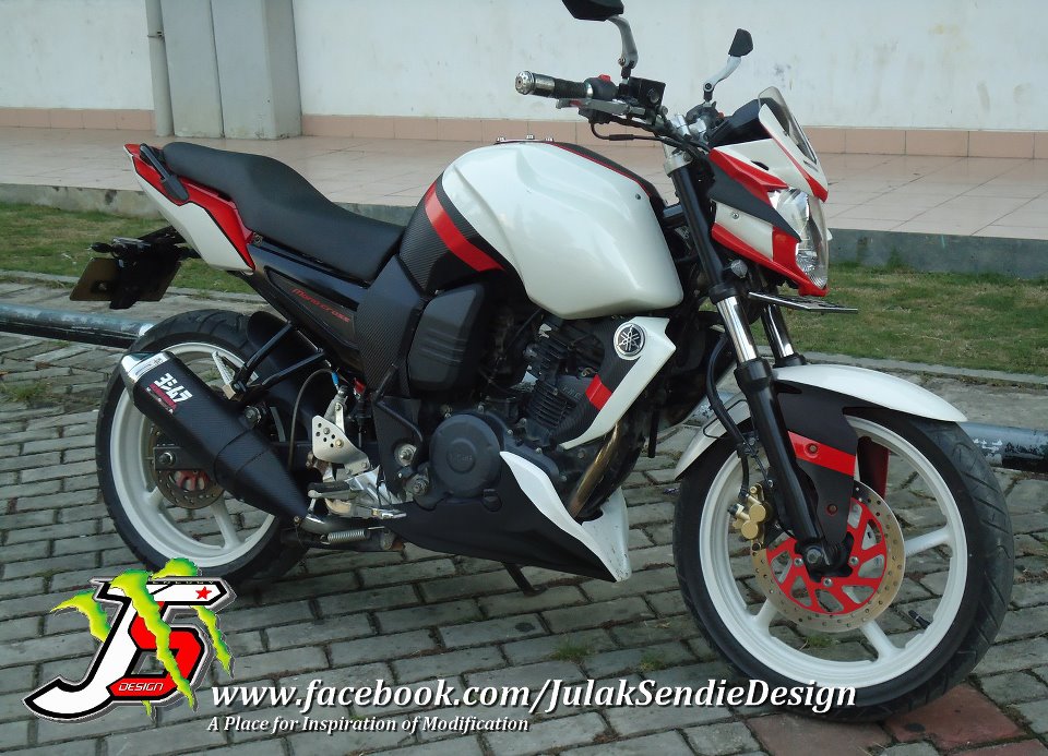 Modifikasi Yamaha Byson Warna Merah