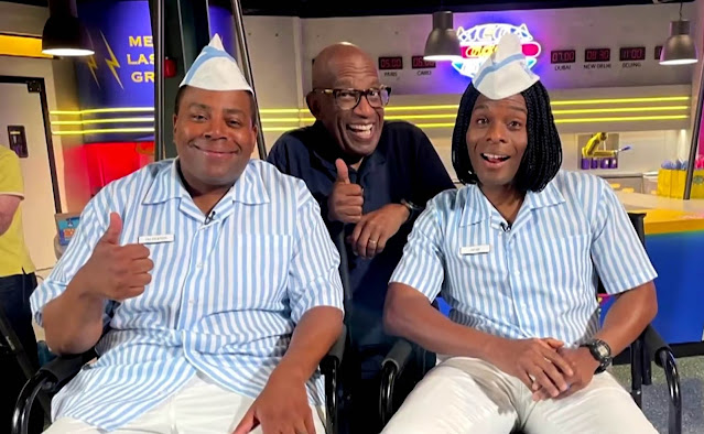 Al Roker (center) has a small role in "Good Burger 2."TODAY | Credit: TODAY.