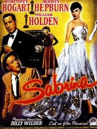 Cartel de la película Sabrina, con Audrey Hepburn y Humphrey Bogart