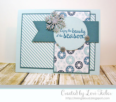 Enjoy the Beauty of the Season card-designed by Lori Tecler/Inking Aloud-stamps from Lil' Inker Designs