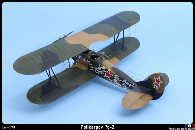 Maquette du Polikarpov PO2 d'ICM au 1/48.