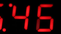 High Definition Digital Clock face