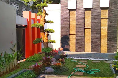 gambar taman bonsai depan rumah