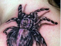 Japanese Photos 3D Spider Tattoo