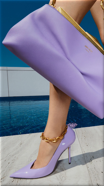 ♦Jimmy Choo Purple Accessories #jimmychoo #shoes #bags #purple #brilliantluxury